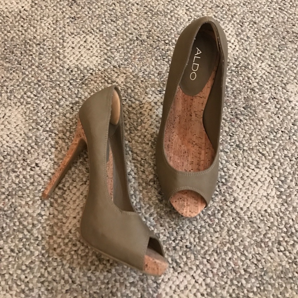 Aldo Open Toe Nude Stiletto
